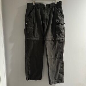 Guide Series Cargo Pants Mens 36x32 Grey Excellent Cotton Utility Workwear